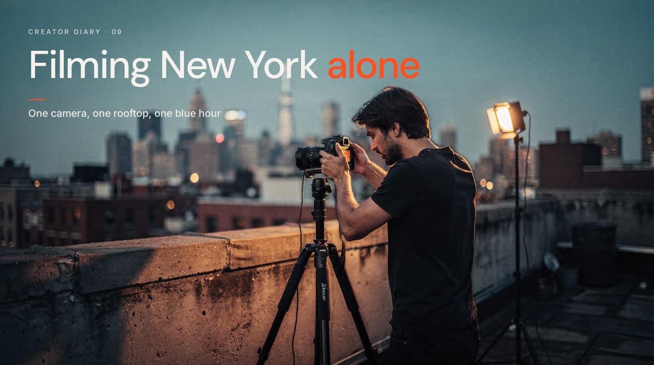 Filming New York alone, a modern title